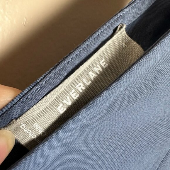 Slate Blue Everlane Sleeveless Wide-Leg Jumpsuit Size 4 EUC - Picture 6 of 7